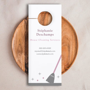 Reinigungsservice Türanhänger