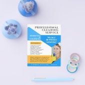 Reinigungsservice Unternehmen Moderne, maßgeschnei Flyer (Einzeln)