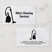 Reinigungsservice | Vakuum | Steamer Visitenkarte (Vorne/Hinten)