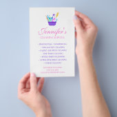 Reinigungsservice versorgt den Business Flyer (Handgriff)