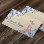 Reinigungsservice Vintag Blauer Blumenmehl Elfenbe Visitenkarte<br><div class="desc">Hausreinigung Vintag Blue Floral ElfenbeinVisitenkarte.</div>