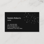 Reinigungsservice Vintag Blue Floral Visitenkarte (Rückseite)