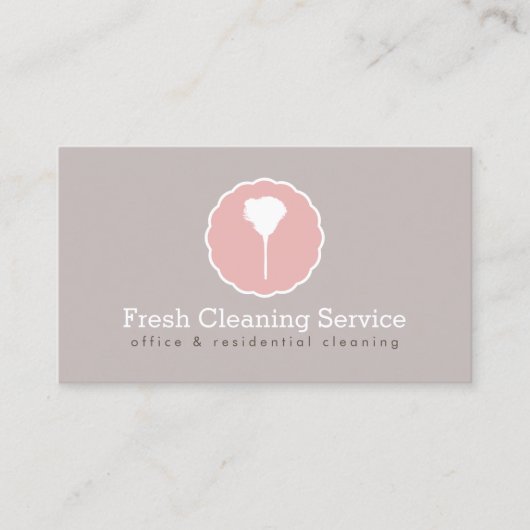Reinigungsservice, Vintager Hausmeister Visitenkarte (Vorderseite)