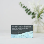 Reinigungsservice Visitenkarte (Stehend Vorderseite)