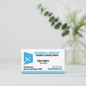 Reinigungsservice Visitenkarte (Stehend Vorderseite)