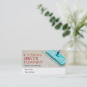 Reinigungsservice Visitenkarte (Stehend Vorderseite)