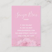 Reinigungsservice Wasserfarbe Rosa Schüssel Seife Treuekarte (Rückseite)