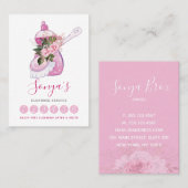 Reinigungsservice Wasserfarbe Rosa Schüssel Seife Treuekarte (Vorne/Hinten)