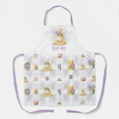 Reinigungsservice Wasserfarben-Lavendel Schürze (Vorderseite)