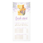 Reinigungsservice Wasserfarben-Seifenpreisliste Werbekarte (Vorne)