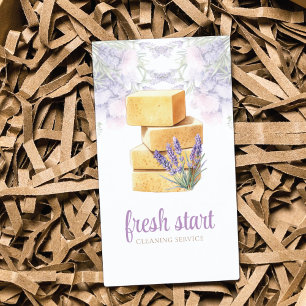 Reinigungsservice Wasserfarben Seifenspender Visitenkarte