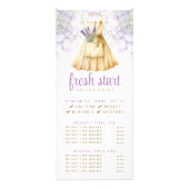 Reinigungsservice Wasserfarbenpreisliste Werbekarte (Vorne)