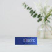 Reinigungsservice - Wassertropfen Mini Visitenkarte (Stehend Vorderseite)