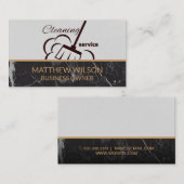 Reinigungsservice | Zimmer Visitenkarte (Vorne/Hinten)