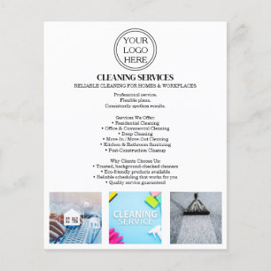 Reinigungssservice-Werbeflyer Vorlage Flyer