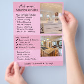 Reinigungssservices Flyer | Editierbare Hausreinig (Hand)