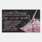 Reinigungsstern Rechteckiger Aufkleber (Vorderseite)