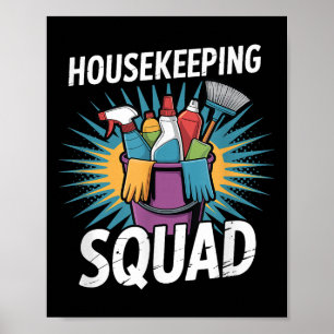 Reinigungsteam Hotel Personal Housekeepin Poster