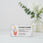Reinigungstools im Eimer Visitenkarte (Stehend Vorderseite)