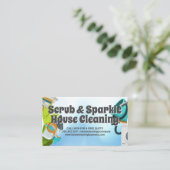 Reinigungstools und -geräte | Hausmeister Visitenkarte (Stehend Vorderseite)