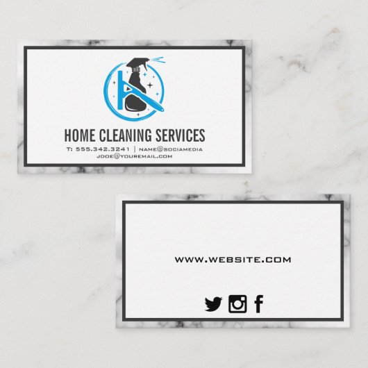 Reinigungstools Visitenkarte (Vorne/Hinten)