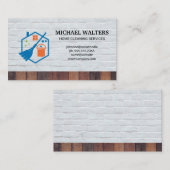 Reinigungstools | Ziegel und Holz Visitenkarte (Vorne/Hinten)