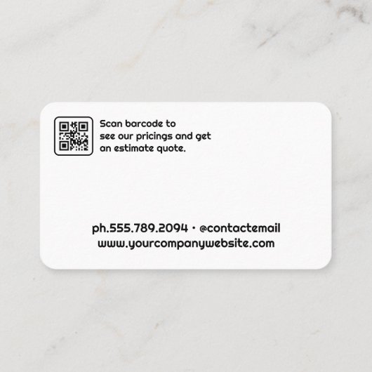 Reinigungstools | Zuhause-Services Visitenkarte (Rückseite)