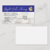 Reinigungstuch Home Logo | Ordentliches Wohnzimmer Visitenkarte (Vorne/Hinten)