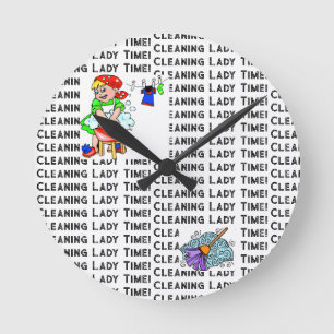 Reinigungsuhr Runde Wanduhr