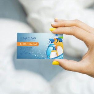 Reinigungsunternehmen Beruflich QR-Code Visitenkarte