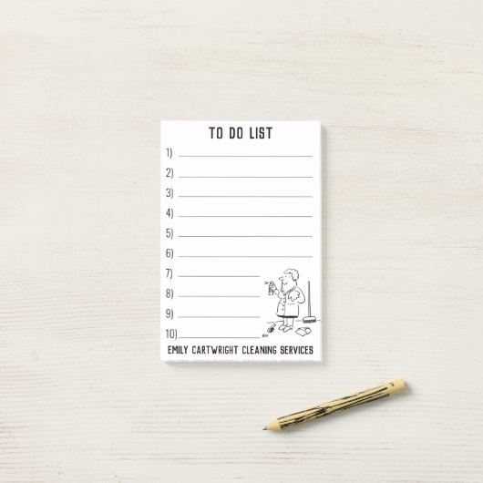 Reinigungsunternehmen im Inland für persönliche Zw Post-it Klebezettel (Auf Schreibtisch)