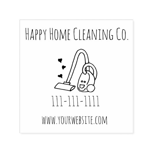 Reinigungsunternehmen Maid Service Company Permastempel (Design)