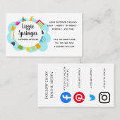 Reinigungsunternehmen und soziale Medien Visitenkarte (Vorne/Hinten)