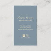 Reinigungsvakuum-Reiniger im Retro-Haus Beruflich Visitenkarte (Rückseite)