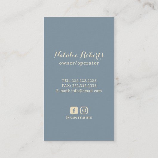 Reinigungsvakuum-Reiniger im Retro-Haus Beruflich Visitenkarte (Rückseite)