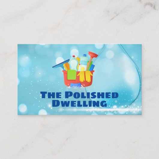 Reinigungswerkzeug | Maid Visitenkarte (Vorderseite)