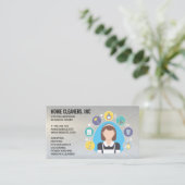 Reinigungswerkzeug und -werkzeug visitenkarte (Stehend Vorderseite)