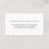 Reinigungswerkzeuge | Qr-Code Visitenkarte (Rückseite)