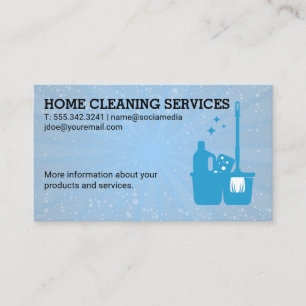Reinigungzubehör   Hausreinigungsdienste Visitenkarte