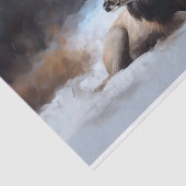 Reinirder in Schnee 1 Dekoupage Paper Seidenpapier (Ausschnitt)