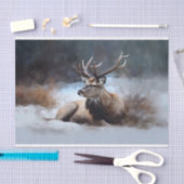 Reinirder in Schnee 1 Dekoupage Paper Seidenpapier (Handwerk)