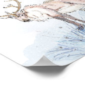 Reinirer in der Schneedruckerei Poster (Ecke)