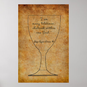 Reinkarnation Affirmative Spiritual Art Poster