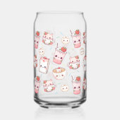 Reinlich gebrüht: Kawaii Cat Kaffeeglasch kann Dosenglas (Rückseite)
