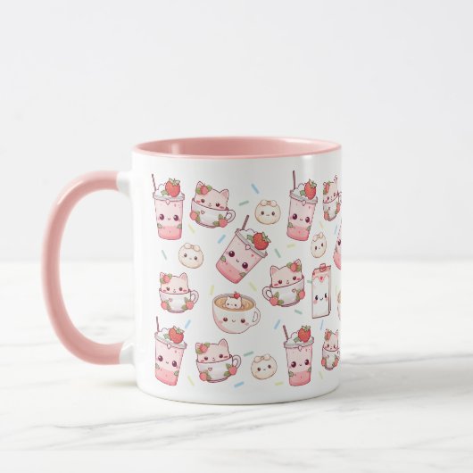 Reinlich gebrüht: Kawaii Cat Tasse (Links)