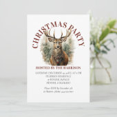 Reinlieb Retro Classic Niedlich Weihnachten Einladung (Stehend Vorderseite)