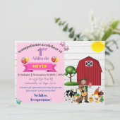 REINO INFANTIL INVITACION-SPANISCH EINLADUNG (Stehend Vorderseite)