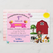 REINO INFANTIL INVITACION-SPANISCH EINLADUNG (Vorne/Hinten)