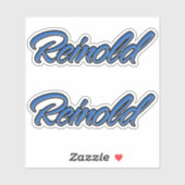 Reinold Name blue Aufkleber Sticker Stickerset (Blatt)