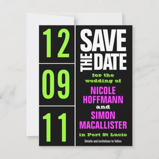 Reintyp Save the Date (Vorderseite)